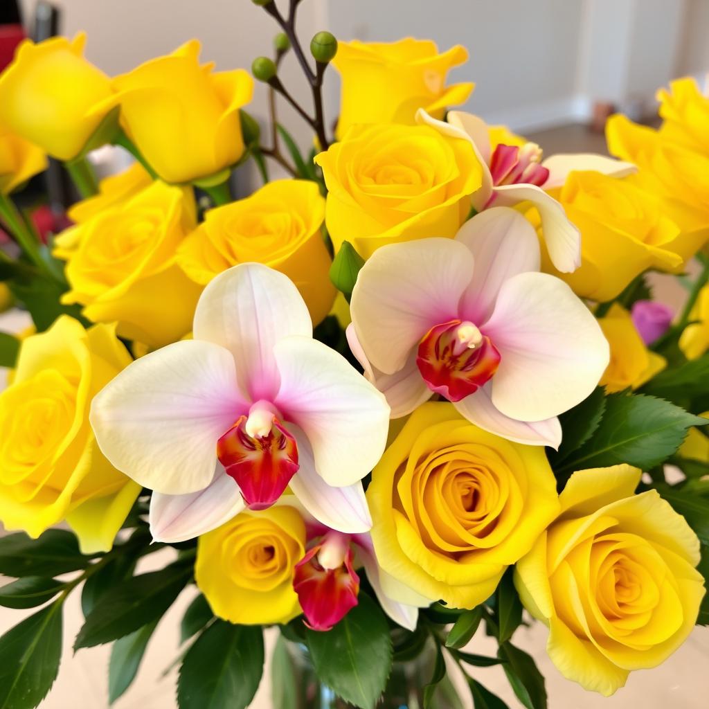 The Best Rose Colors to Complement Orchid Arrangements