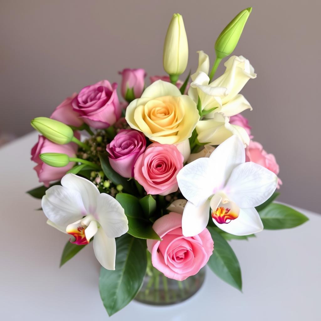 The Best Rose Colors to Complement Orchid Arrangements