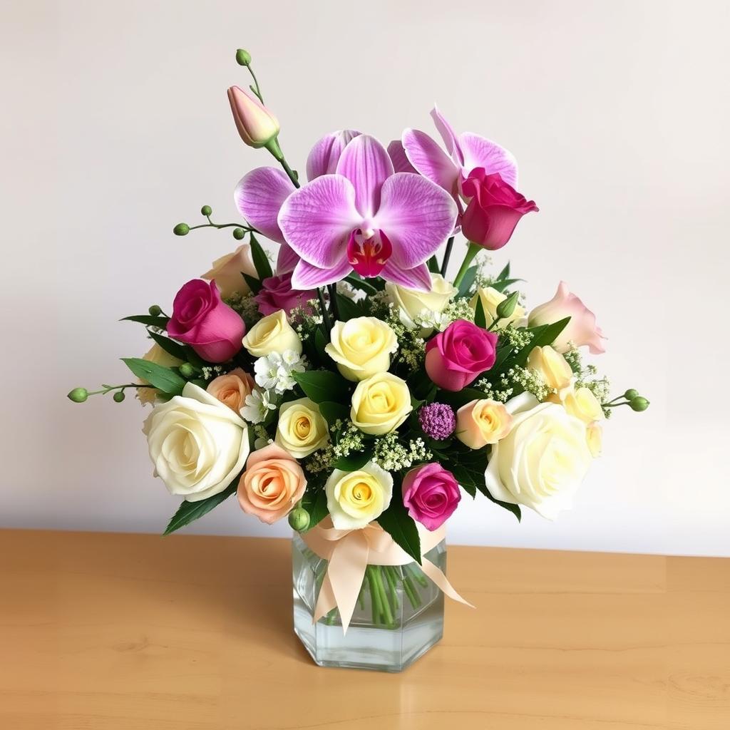Red The Best Rose Colors to Complement Orchid Arrangements
