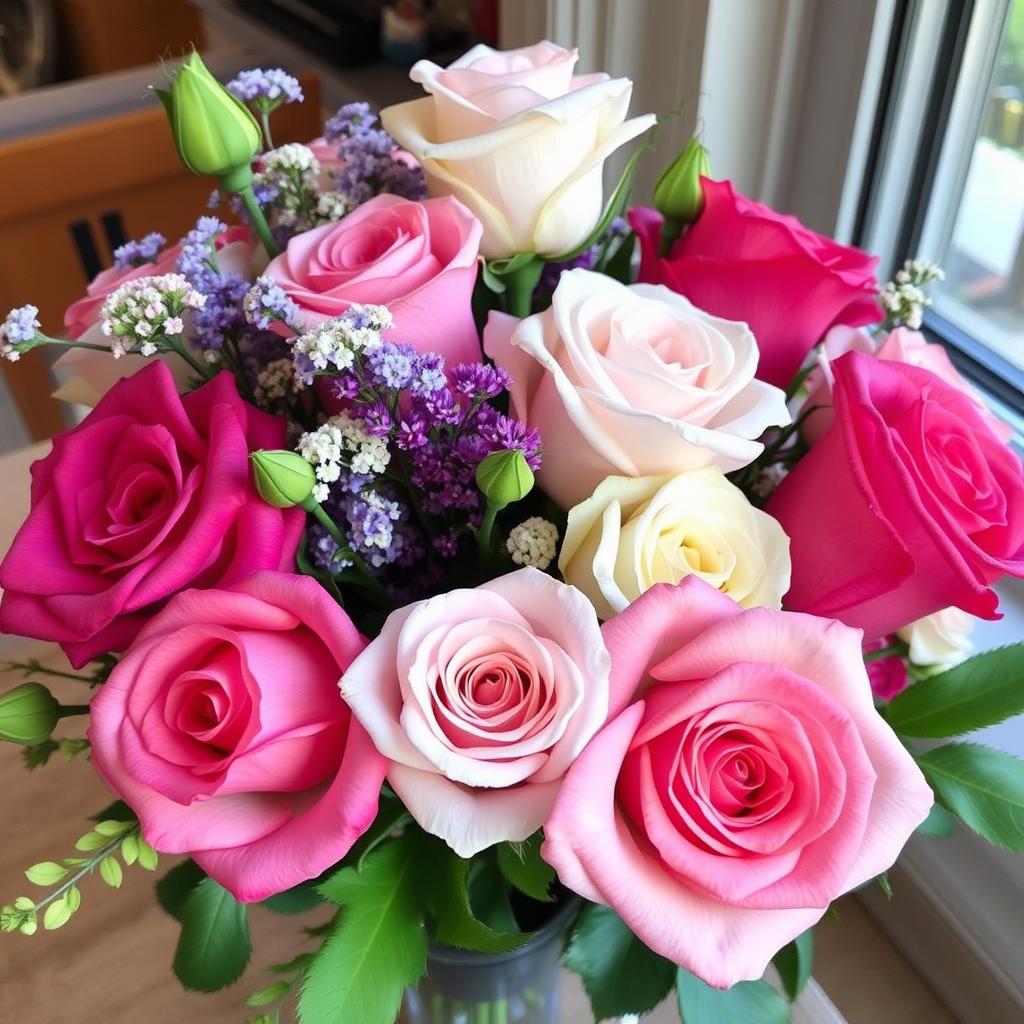 Roses in Flower Arrangements