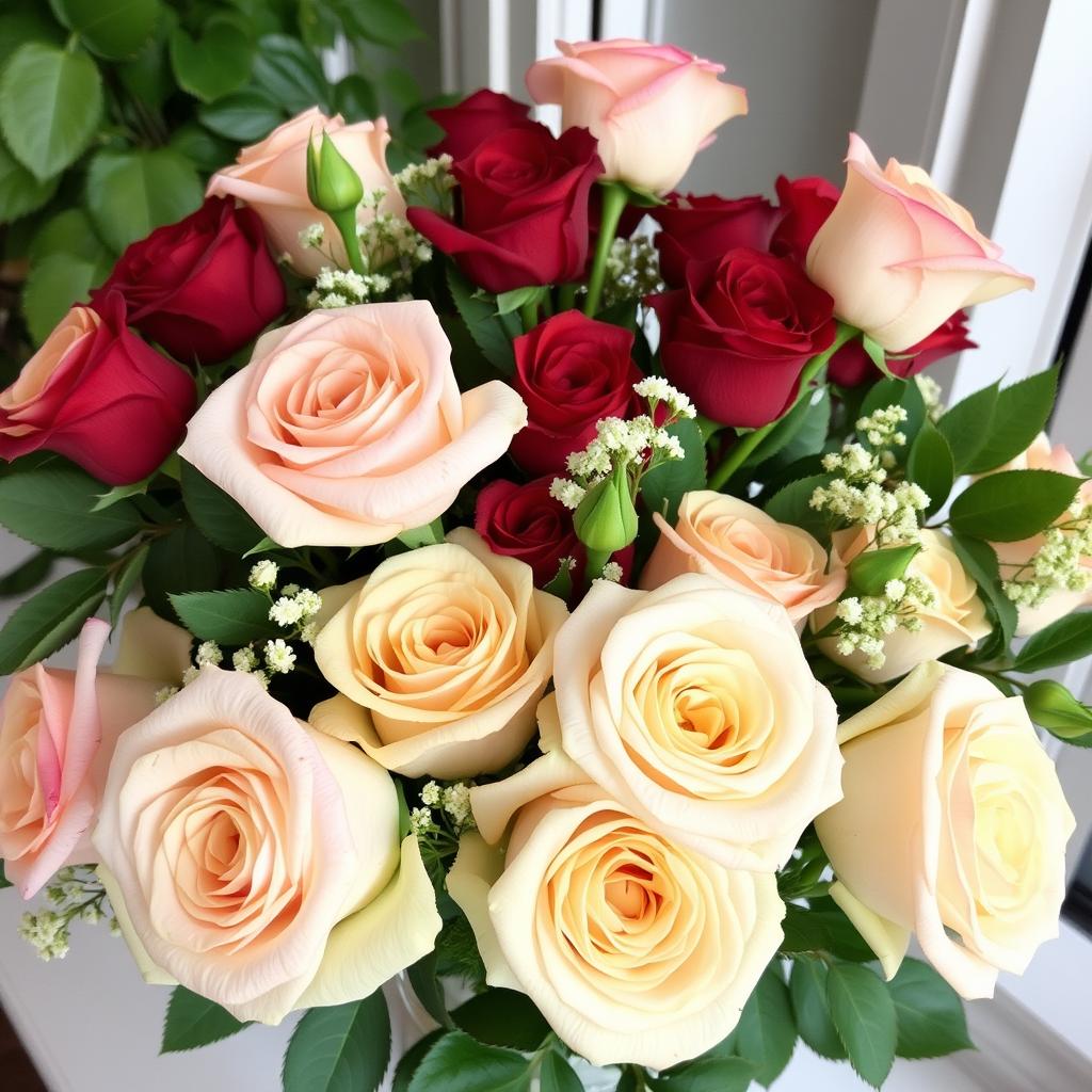Roses in Flower Arrangements