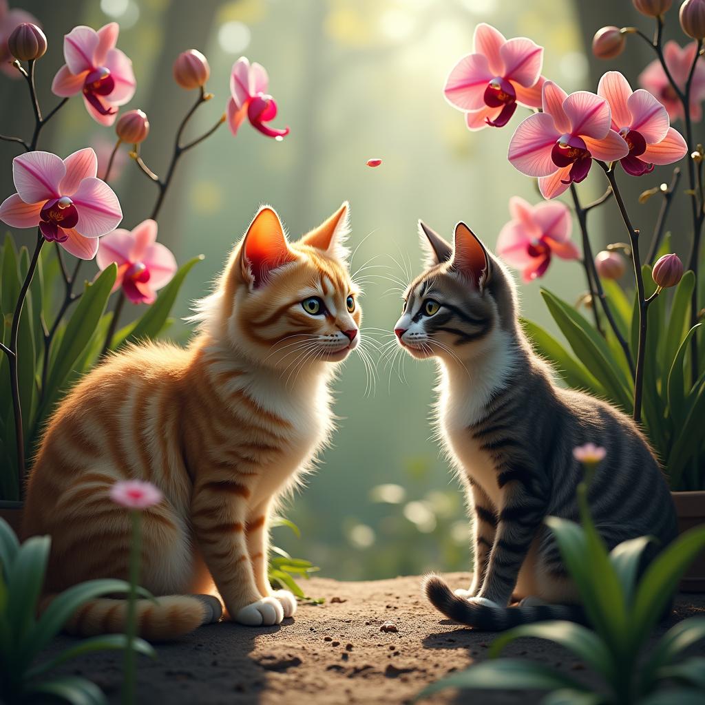 0are orchids poisonous to cats