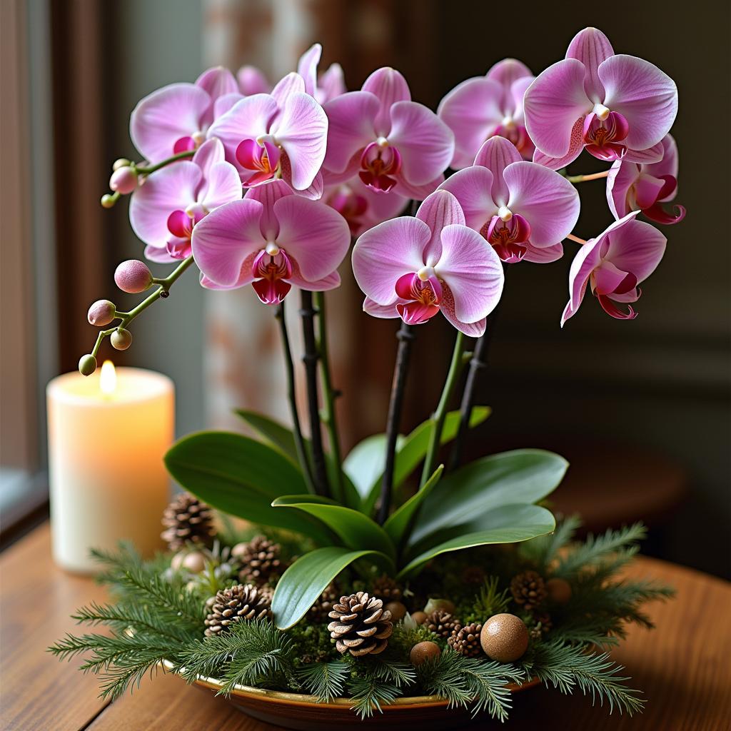 Christmas Decor with Stunning Orchids