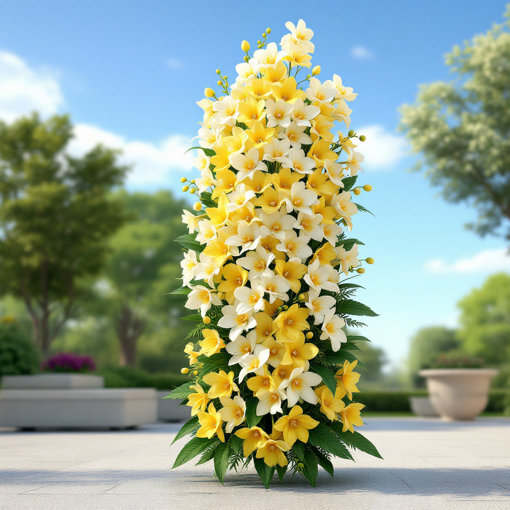 orchid funeral standing sprays(2)