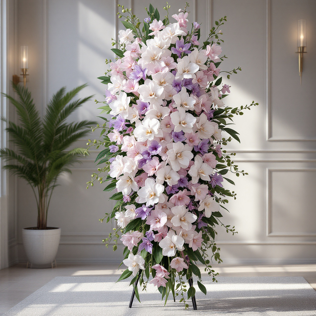 orchid funeral standing sprays(2)