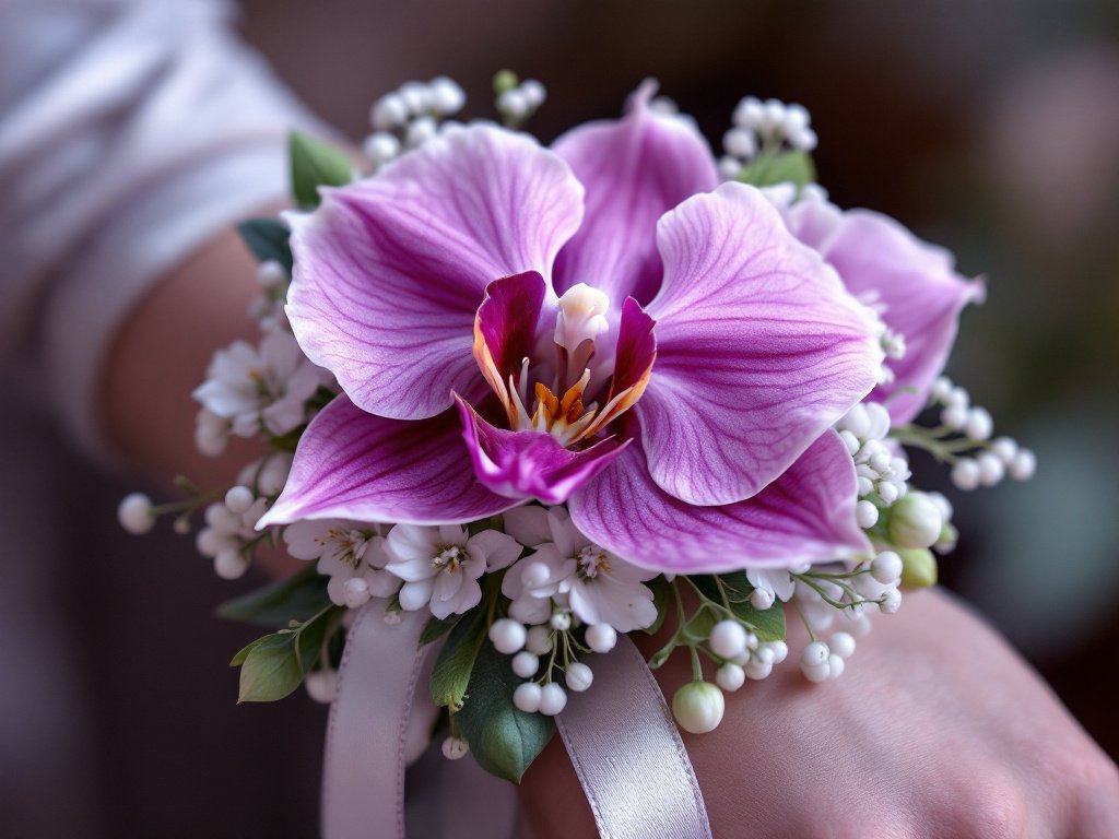 The Phalaenopsis Orchid in wrist corsages wedding(1)