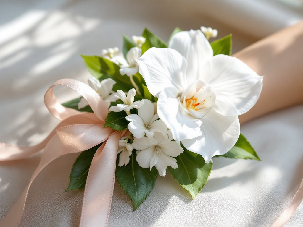 The Phalaenopsis Orchid in wrist corsages wedding(1)