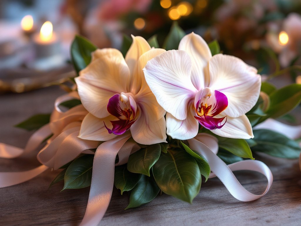 The Phalaenopsis Orchid in wrist corsages wedding(1)