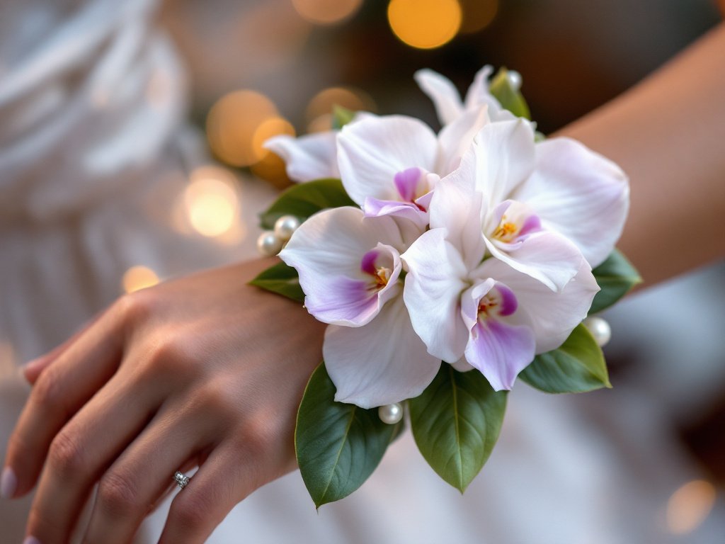 The Phalaenopsis Orchid in wrist corsages wedding(1)