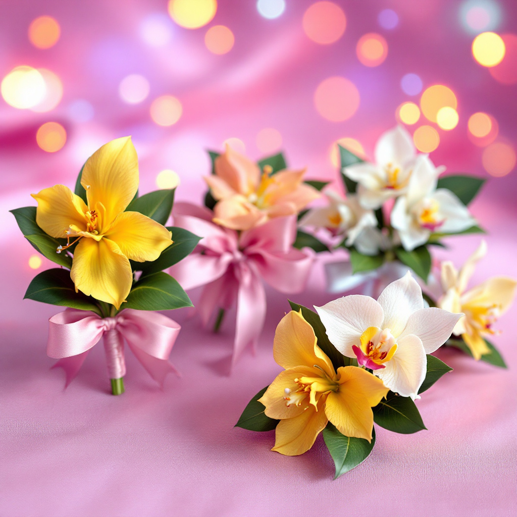 orchids in Boutonnieres for prom