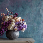 Office Decor: The Harmony of Venetian Plaster and Flower Arrangement