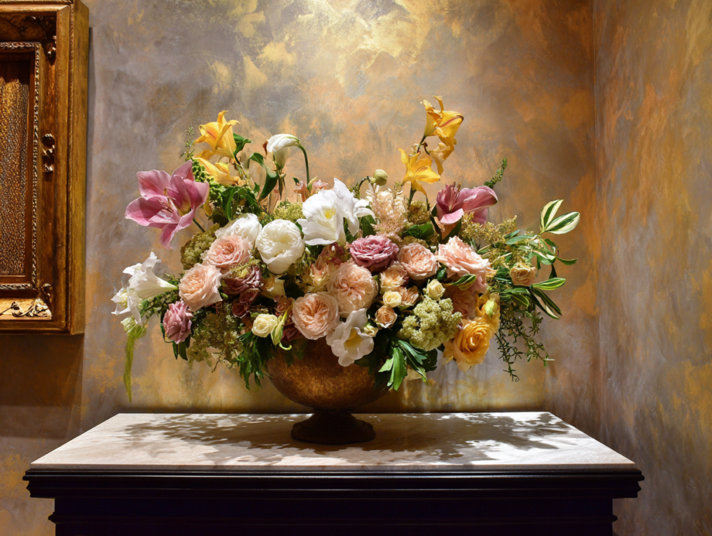 Practical Tips for Implementing Venetian Plaster and Floral Arrangements in Your Office