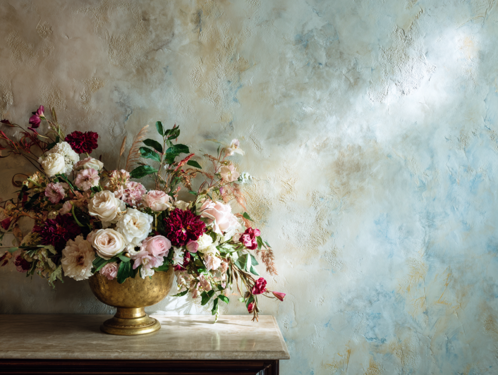 Practical Tips for Implementing Venetian Plaster and Floral Arrangements in Your Office