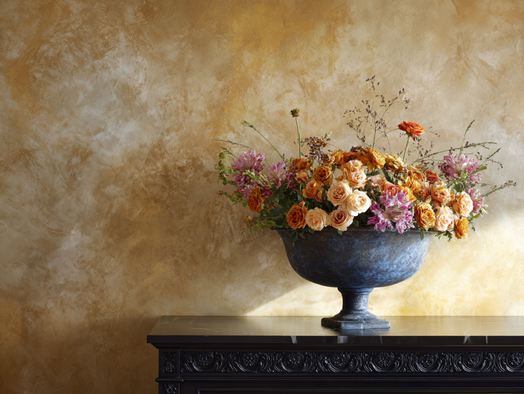 Practical Tips for Implementing Venetian Plaster and Floral Arrangements in Your Office